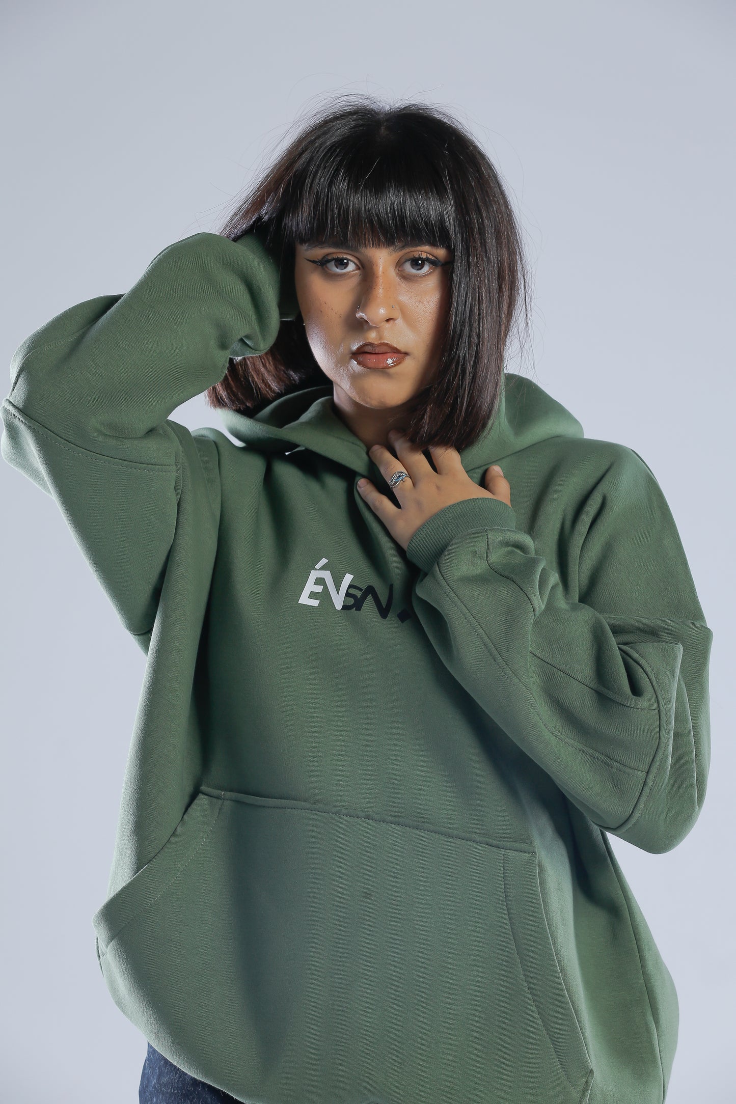 Évasion - Oversized Melton Cotton Hoodie