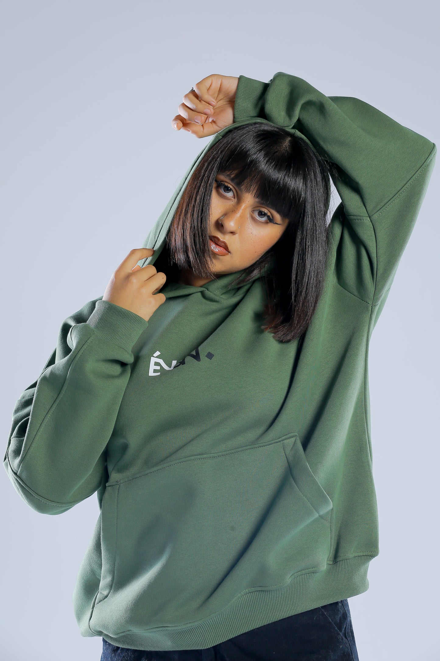 Évasion  - Oversized Melton Cotton Hoodie