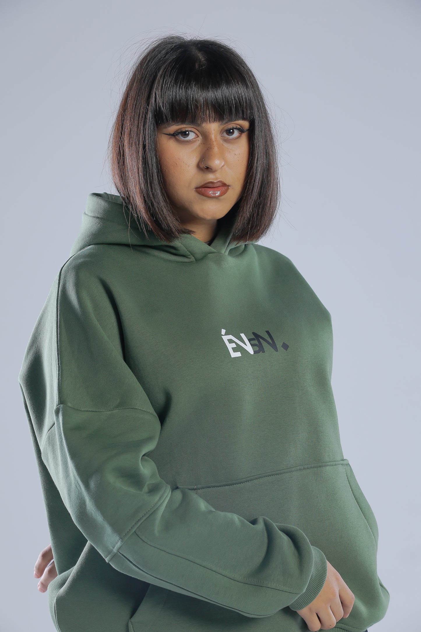 Évasion  - Oversized Melton Cotton Hoodie