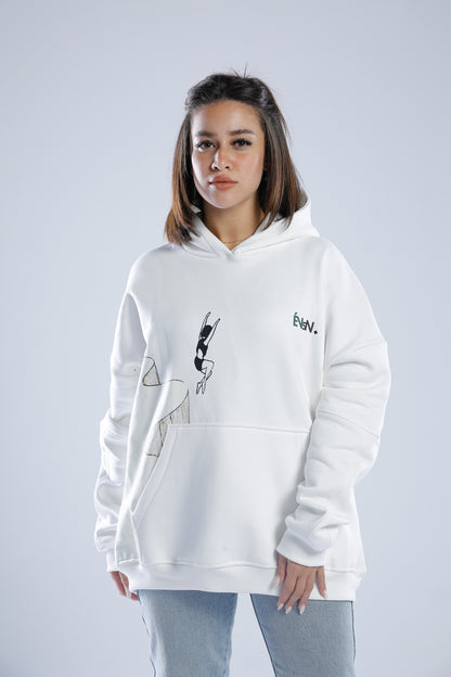 Escape - Oversized Melton Cotton Hoodie