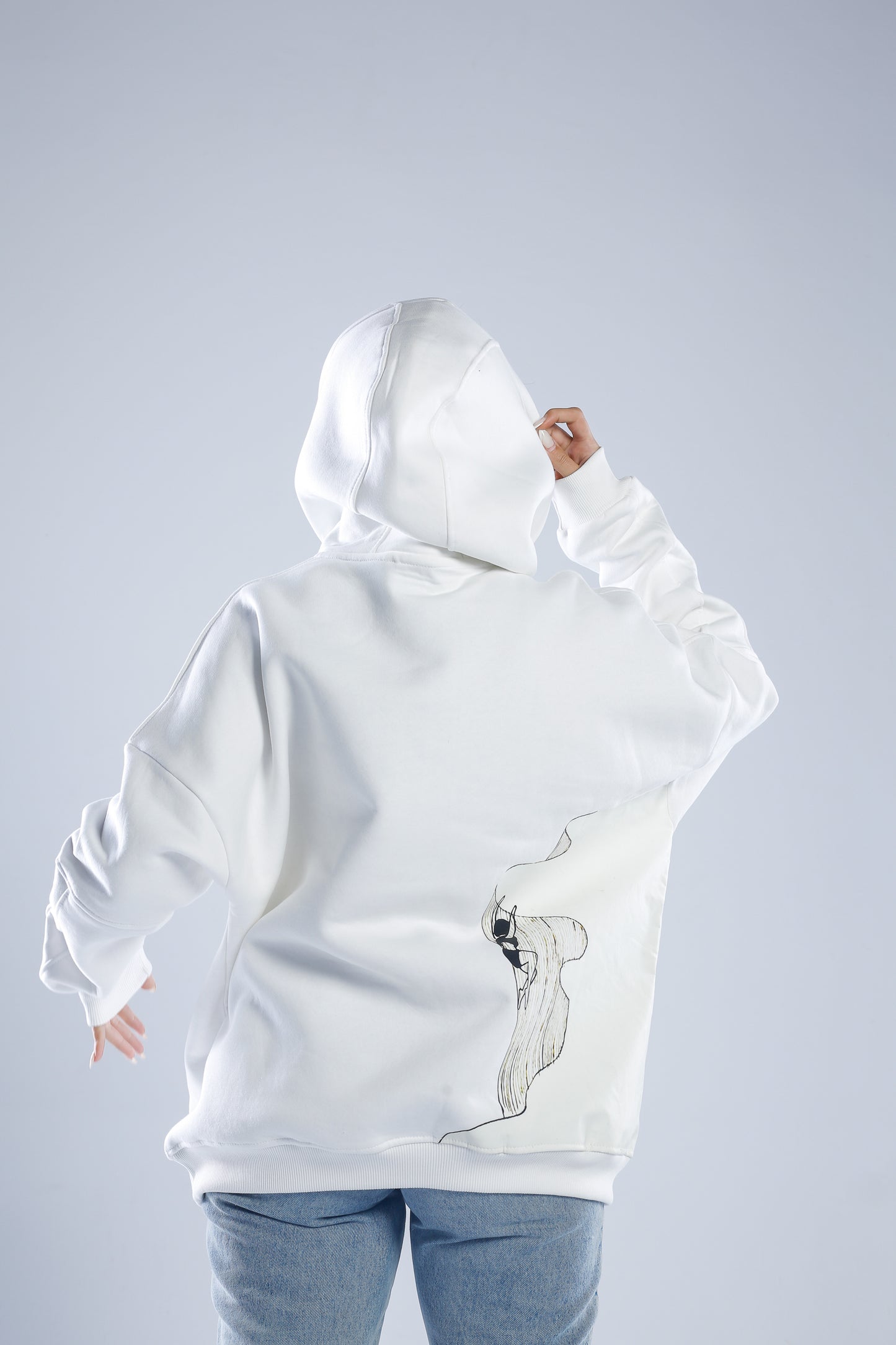 Escape - Oversized Melton Cotton Hoodie